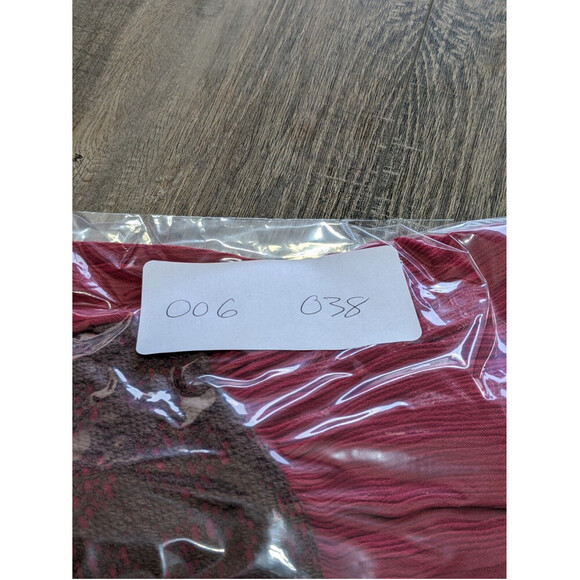 Earthbound Trading Dress Womens Medium Maroon Sleeveless Crochet Strappy Halter - Picture 10 of 10